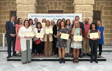 Blanco presidió la entrega de los diplomas a los participantes del programa municipal de Empleo y Formación de Cádiz
